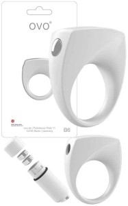 Pierścień Erekcyjny OVO B6 White