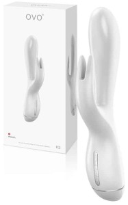 Wibrator OVO K3 Rabbit White