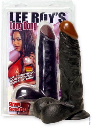 Lee Roys 8" Long Dong Black