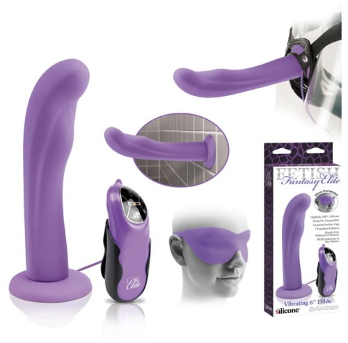 Vibrating 6" Dildo Purple FFE