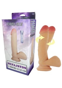 Wibrator Rotacyjny Cyber Skin LoveClonex 7" Hefajstos