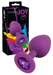 Korek Analny Colorful Joy Jewel Purple Plug Medium