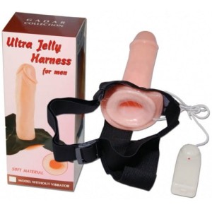 Proteza Ultra Jelly Harness Vibrating For Men