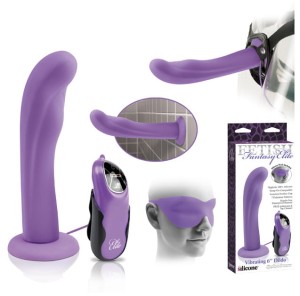  Dildo Vibrating 6" Dildo Purple Fetish Fantasy Elite